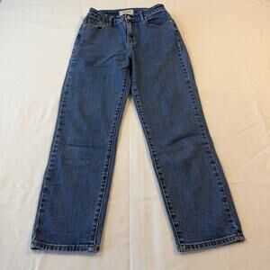 PacSun Mom Jean Blue Women's Size 25 Mid Rise Denim Straight Leg Cotton Denim